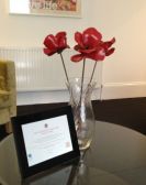 Ceramic poppies installation
