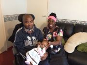 Emmanuel, his wife Christine and their beautiful baby girl Grace