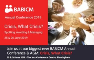 Aka exhibiting at babicm conference 2019