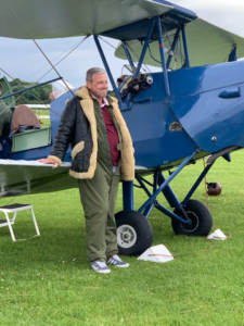 AKA client PK enjoyed a tiger moth flight